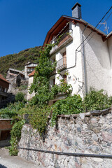 traditional Spanish mountain dwellings, Pyrenees mountains, Spain
