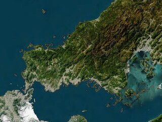 Yamaguchi, Japan. Low-res satellite. No legend