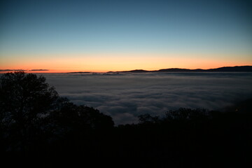 Obraz premium sunset in the mountains