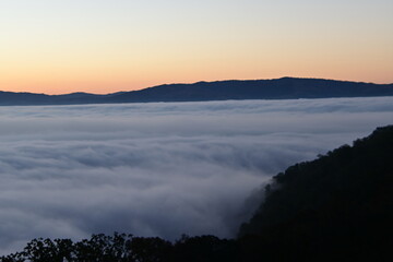 sunrise over the mountains