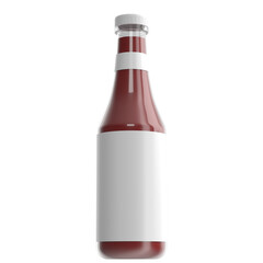 3d rendering illustration of a ketchup bottle