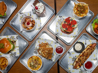 buffet food in a restaurant