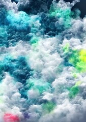Fototapeta na wymiar abstract watercolor hand drawn background in cloud, grass shape. artistic painting creative wallpaper.