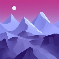Hand drawn minimalist design mountains landscape set. album art cover. series of rolling hills and sky paintings. colorful, various, natural.