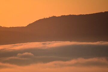 sunrise in the mountains