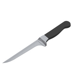3d rendering illustration of a boning kitchen knife