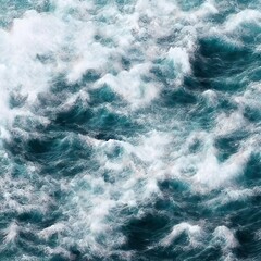 various overlooking ocean wave pattern set. photographic high detailed texture. 3d rendering illustration.