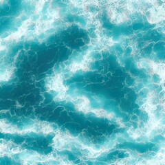 Plakat various overlooking ocean wave pattern set. photographic high detailed texture. 3d rendering illustration.