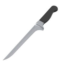 3d rendering illustration of a fillet kitchen knife