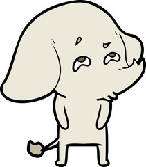 cartoon elephant remembering