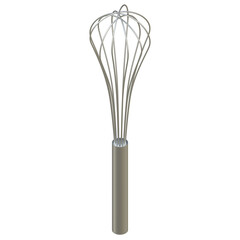 3d rendering illustration of a kitchen whisk
