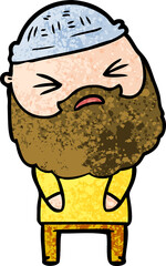 cartoon man with beard