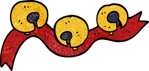 cartoon doodle xmas bells