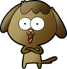 Fototapeta premium cute cartoon dog
