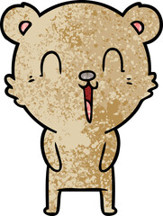 happy cartoon bear