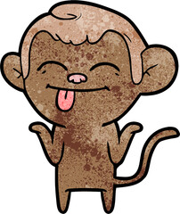 funny cartoon monkey