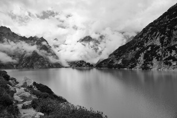 Schweiz Gelmersee Alpen See Gletscher
