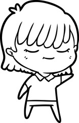 cartoon woman