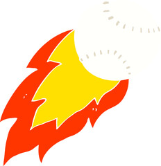 flat color illustration of sports ball