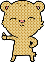Fototapeta premium happy cartoon bear