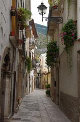 Pacentro (AQ) - Abruzzo - Some alleys of the small mountain town