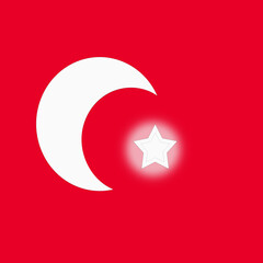 Turkey national flag, republic of Turkey. 