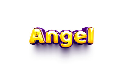 names of boys English helium balloon shiny celebration sticker 3d inflated Angel