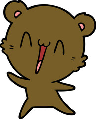 happy bear cartoon