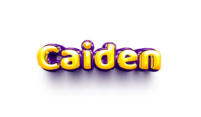 names of boys English helium balloon shiny celebration sticker 3d inflated Caiden