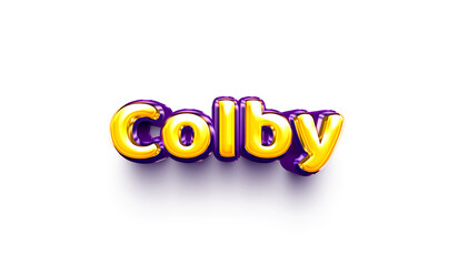 names of boys English helium balloon shiny celebration sticker 3d inflated Colby