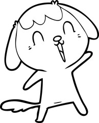 cute cartoon dog crying