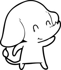 cute cartoon elephant