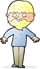 Fototapeta premium cartoon happy man