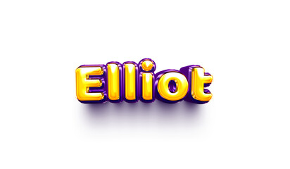 names of boys English helium balloon shiny celebration sticker 3d inflated Elliot
