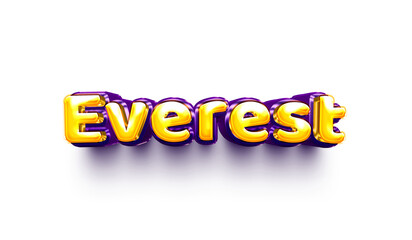 names of boys English helium balloon shiny celebration sticker 3d inflated Everest