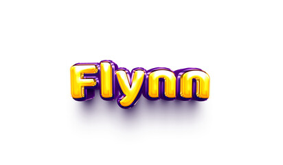 names of boys English helium balloon shiny celebration sticker 3d inflated Flynn