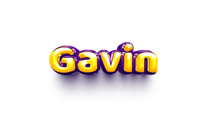 names of boys English helium balloon shiny celebration sticker 3d inflated Gavin