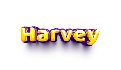 names of boys English helium balloon shiny celebration sticker 3d inflated Harvey