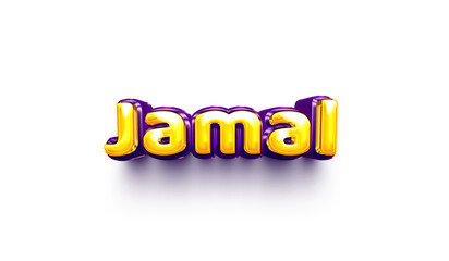 names of boys English helium balloon shiny celebration sticker 3d inflated Jamal