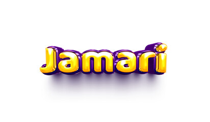 names of boys English helium balloon shiny celebration sticker 3d inflated Jamari