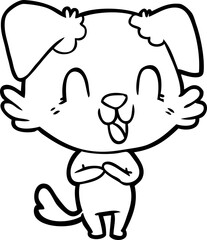 laughing cartoon dog