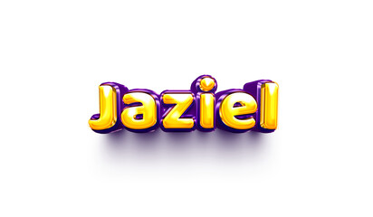 names of boys English helium balloon shiny celebration sticker 3d inflated Jaziel