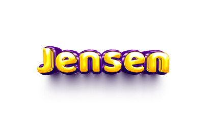 names of boys English helium balloon shiny celebration sticker 3d inflated Jensen