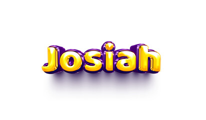 names of boys English helium balloon shiny celebration sticker 3d inflated Josiah
