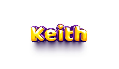 names of boys English helium balloon shiny celebration sticker 3d inflated Keith