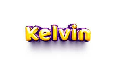Fototapeta premium names of boys English helium balloon shiny celebration sticker 3d inflated Kelvin