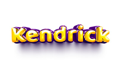names of boys English helium balloon shiny celebration sticker 3d inflated Kendrick