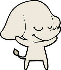 cartoon smiling elephant