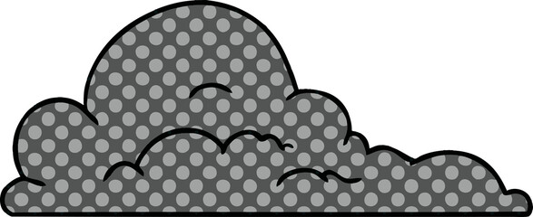 hand drawn cartoon doodle of white large clouds