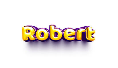 names of boys English helium balloon shiny cellebration stikar 3d  inolated   Robert